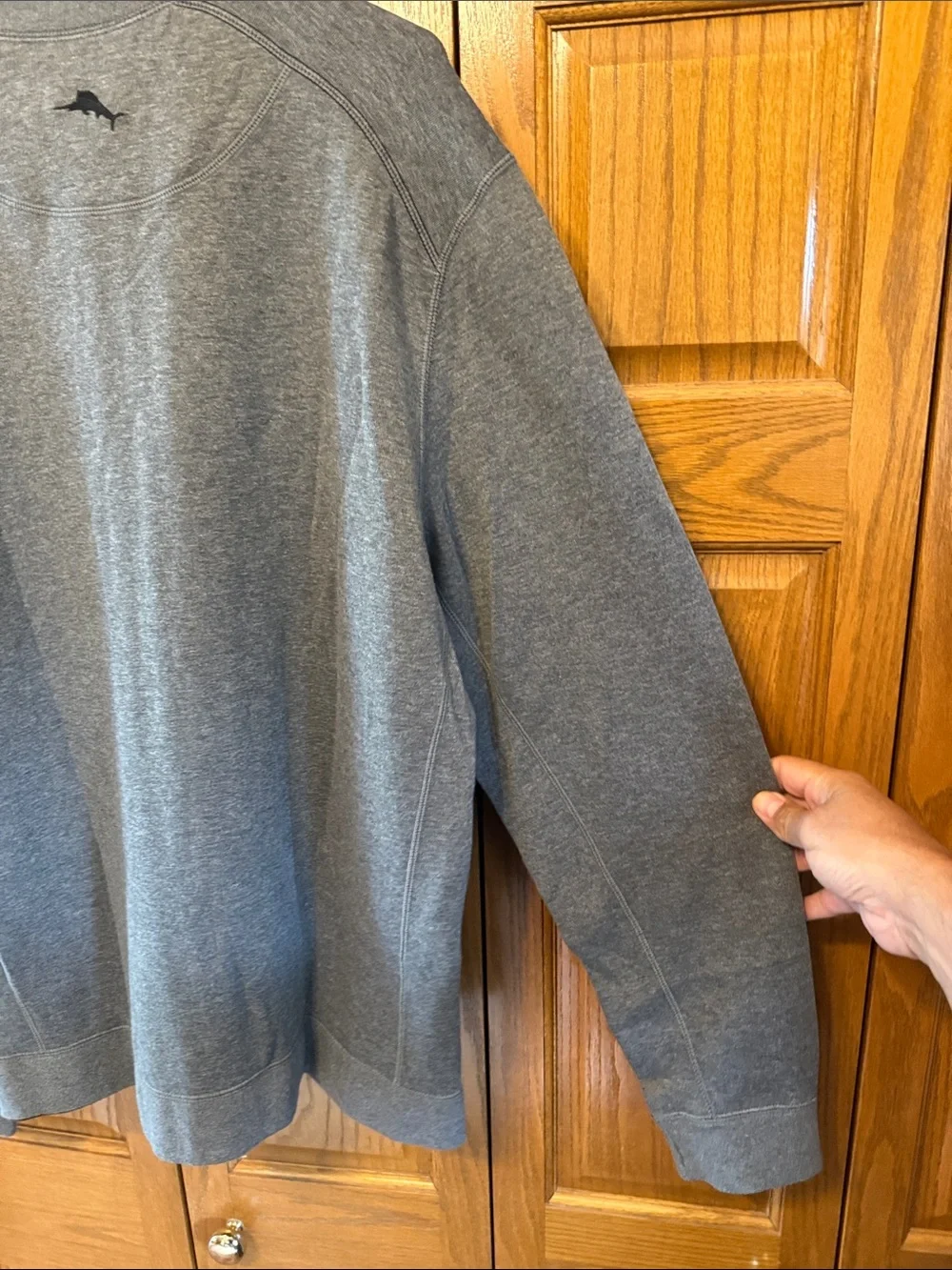 Tommy Bahama Heather Gray Full-Zip Lightweight Jacket-Reversible-XL/TG